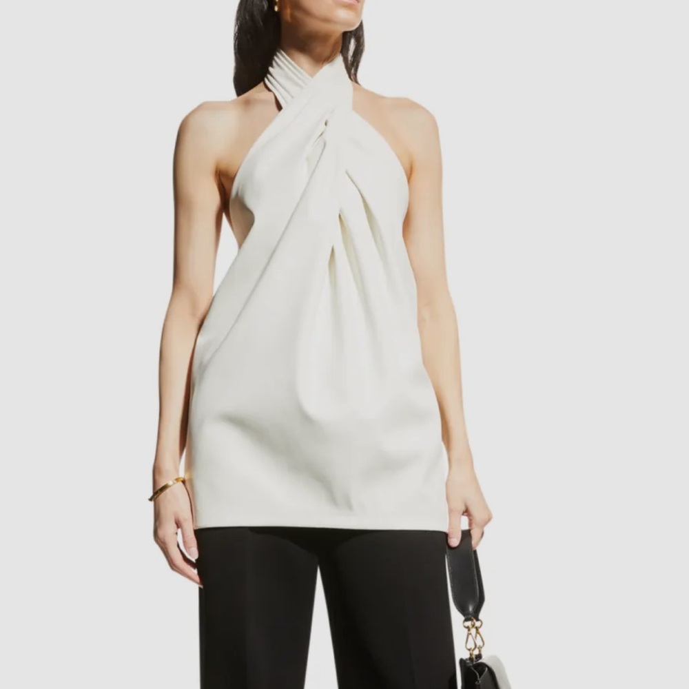 3.1 Phillip Lim Vegan Leather Cross Front Size 4
